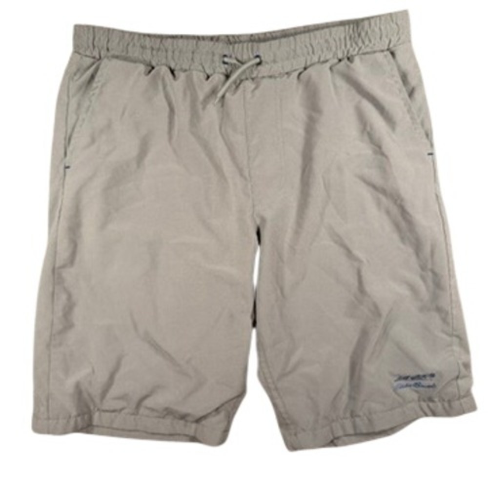 Eddie Bauer Ripstop Cargo Shorts Size L 14/16 Kids Gray Mesh Lined Hiking